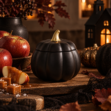 Load image into Gallery viewer, Black Pumpkin Candle